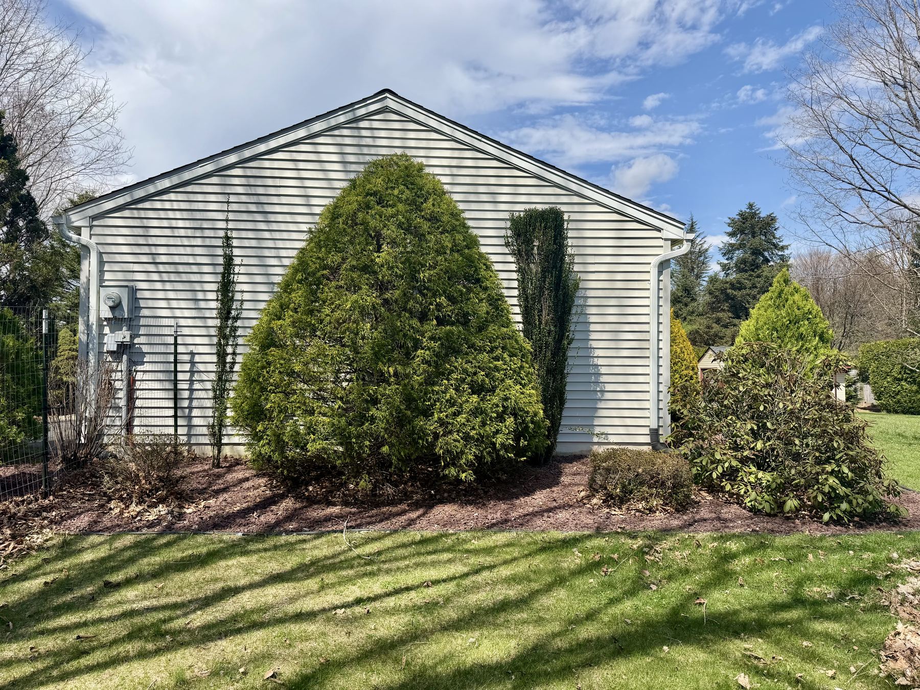 Large residential yard and lawn care project