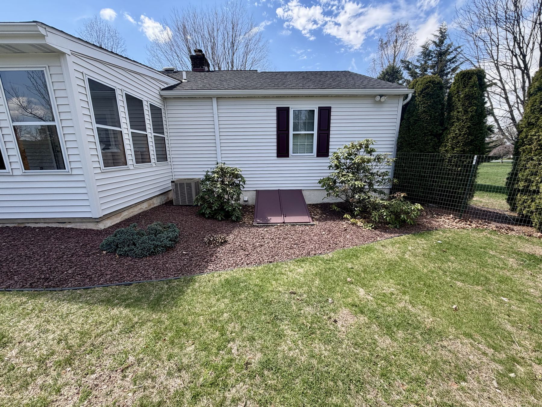 Clean lawn and outdoor maintenance work