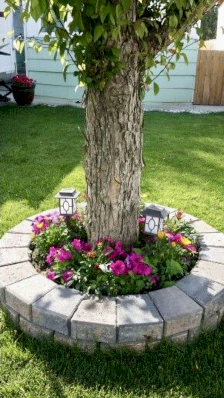 Stone patio and walkway hardscaping
