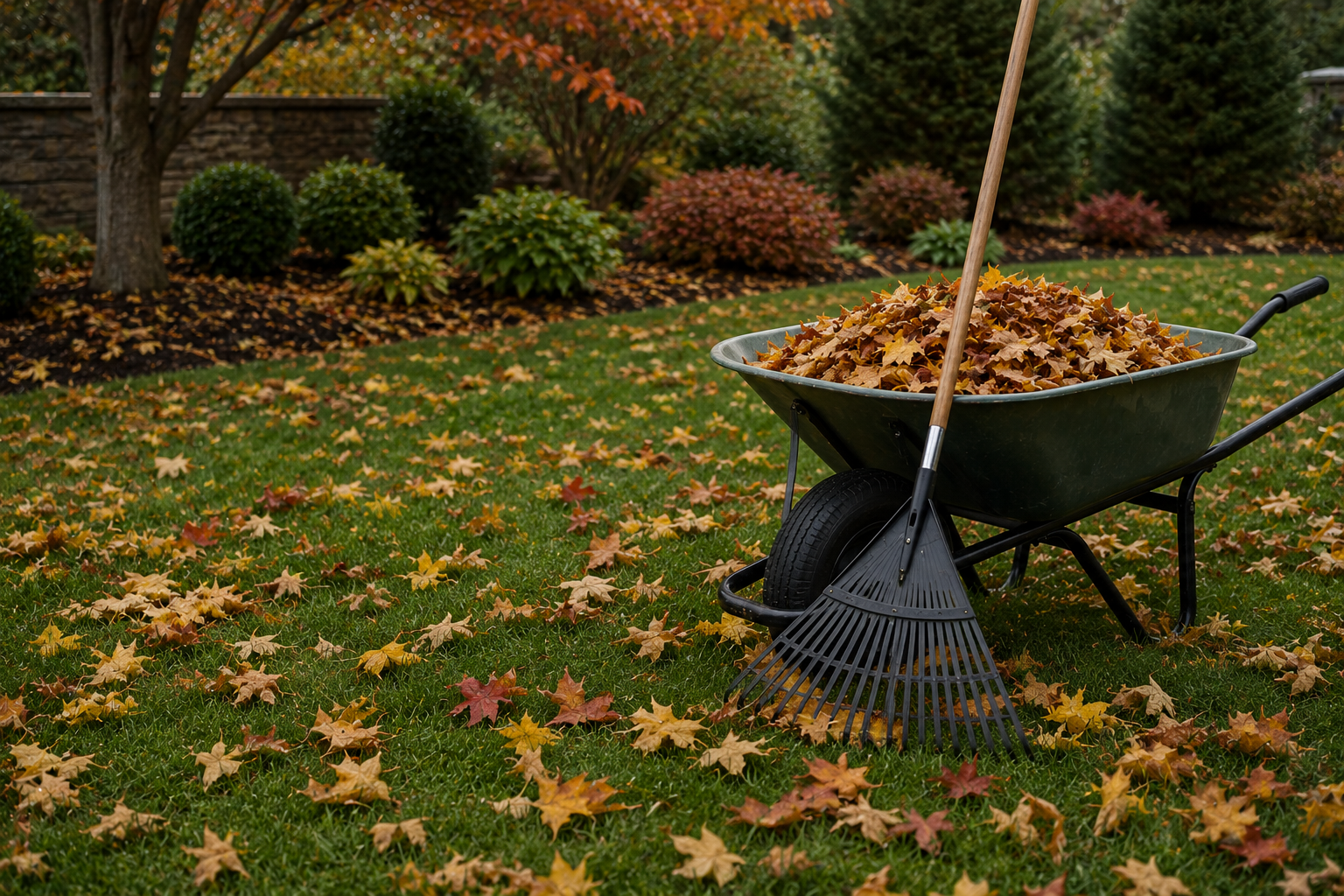 Seasonal lawn and garden maintenance